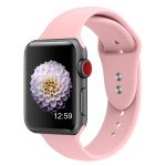 Wholesale Pro Soft Silicone Sport Strap Wristband Replacement for Apple Watch Series Ultra/9/8/7/6/5/4/3/2/1/SE - 49MM/45MM/44MM/42MM (Hot Pink)